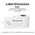 thumbnail image 2 of Rollos de etiquetas MarkDomain 30323, 54 mm x 102 mm, 1760 unidades, 2 of 9