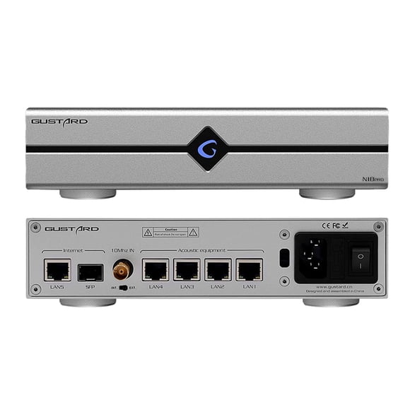 Conmutador de red de audio HiFi Gustard N18 PRO con 5 puertos Ethernet