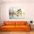 thumbnail image 3 of Animal Wall Decals for Children Bedroom - Horses With Lake Background Horse DIY & Creativity Boy Girl Bedroom Wall Sticker - Size: 20 In x 16 In, 3 of 5