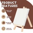 thumbnail image 5 of 20Pcs Mini Canvas Drawing Board with Easel, Painting Canvas Panel, Suitable for Art Painting Party S, 5 of 5