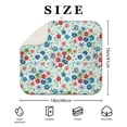 thumbnail image 4 of Pioneer Flower Floral Print Pattern Kitchen Dish Drying Mat 1 Pack, Ultra Absorbent Microfiber Drainer Mat, 16"x18", 4 of 6