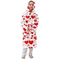 thumbnail image 2 of Ropa de cama Ropa infantil Albornoz grueso con capucha alargado Pijamas de terciopelo para niñas Camisón de poliéster para niñas, 2 of 7