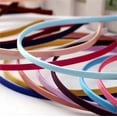 thumbnail image 2 of 50 diademas finas de satén de metal, diademas cubiertas de tela, diademas de cinta para manualidades, cintas para la cabeza coloridas, estrechas y lisas para niñas y mujeres, 2 of 5