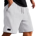 thumbnail image 2 of Knit Casual Shorts Breathable Summer Shorts with Pockets Comfortable Elastic Waistband for Outdoor Indoor Wear Mesh Mens Shorts Mens Mens All Clothes Workout Shorts Pack Glitter Foam Short Shorts for, 2 of 9
