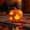 5.9" Orange Pumpkin #G, variant on 2026 Halloween Pumpkin Jack-O'-Lantern with Detachable Witch Hat Lid, Black Seaweed and Pumpkin Decorations Festive Fall Tabletop for Party Display and Holiday Shelf Decorating, 9.4Inch