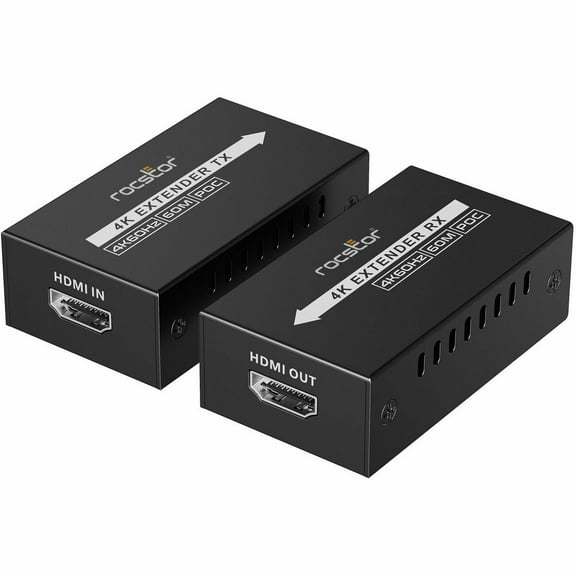 Rocstor Y10G013-B1 Truereach 4k@60hz Hdmi Extender Over Ethernet Cable - 4k 60hz Up To 196ft [60m]