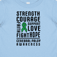 thumbnail image 4 of Inktastic Cerebral Palsy Awareness Strength Support and Courage Boys or Girls Baby T-Shirt, 4 of 5