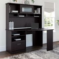 thumbnail image 2 of Cabot Corner Desk with File with Hutch in Espresso Oak - Engineered Wood, 2 of 7