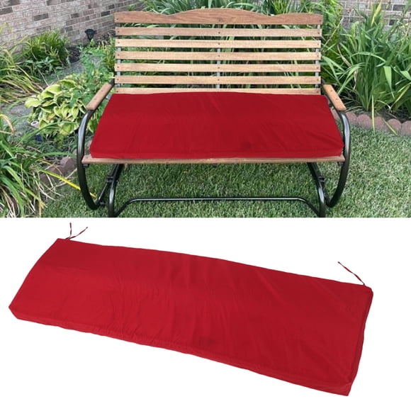 Premium Sponge Outdoor Bench Cushion, Rainproof and Sun Proof Polyester Fabric Swing Cushion with Straps, Garden Patio Furniture for Garden, Swing, Porch Sofa, Bench