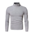 thumbnail image 2 of Cyglowse Breathable Base Layer for Men Thermal Mock Turtleneck Long Sleeve Shirts Lightweight Warm Hiking Skiing Undershirt Gray XL, 2 of 9