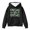 Black, variant on Toddler Girls Hoodies Clover Letter Print Hooded With Cute Kids Pullover Fleece For Outfit Sweatshirts Casual Fashion Clothes With Pocket Size 3-4T