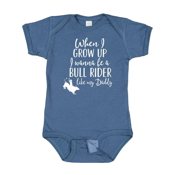 Inktastic Bull Rider Like Daddy Childs Boys Baby Bodysuit