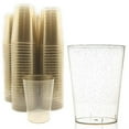 thumbnail image 5 of 25 Pack Glitter Plastic Cups,10oz Clear Plastic Cups ,Fancy Disposable Hard Plastic Cups with Glitter,Tiramisu Ice Cream Juice Cup for Party Wedding, 5 of 7