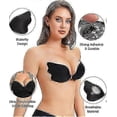 thumbnail image 4 of Sujetador adhesivo invisible sin tirantes para mujer, reutilizable, sin espalda, con efecto push-up, adhesivo, para uso diario, fiestas y bodas., 4 of 5