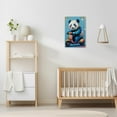 thumbnail image 3 of ZHONGYUTONG Panda Canvas Wall Art Funny Panda Pictures Prints Cute Animal Paintings Colorful Artwork for Kids Room Nursery Decor Framed (20.00" x 30.00"), 3 of 6