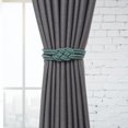 thumbnail image 5 of Joernso 2Pcs Curtain Tieback Rustproof No Drilling Cotton Rope Hand Woven Curtain Buckle Clip for Home, 5 of 8