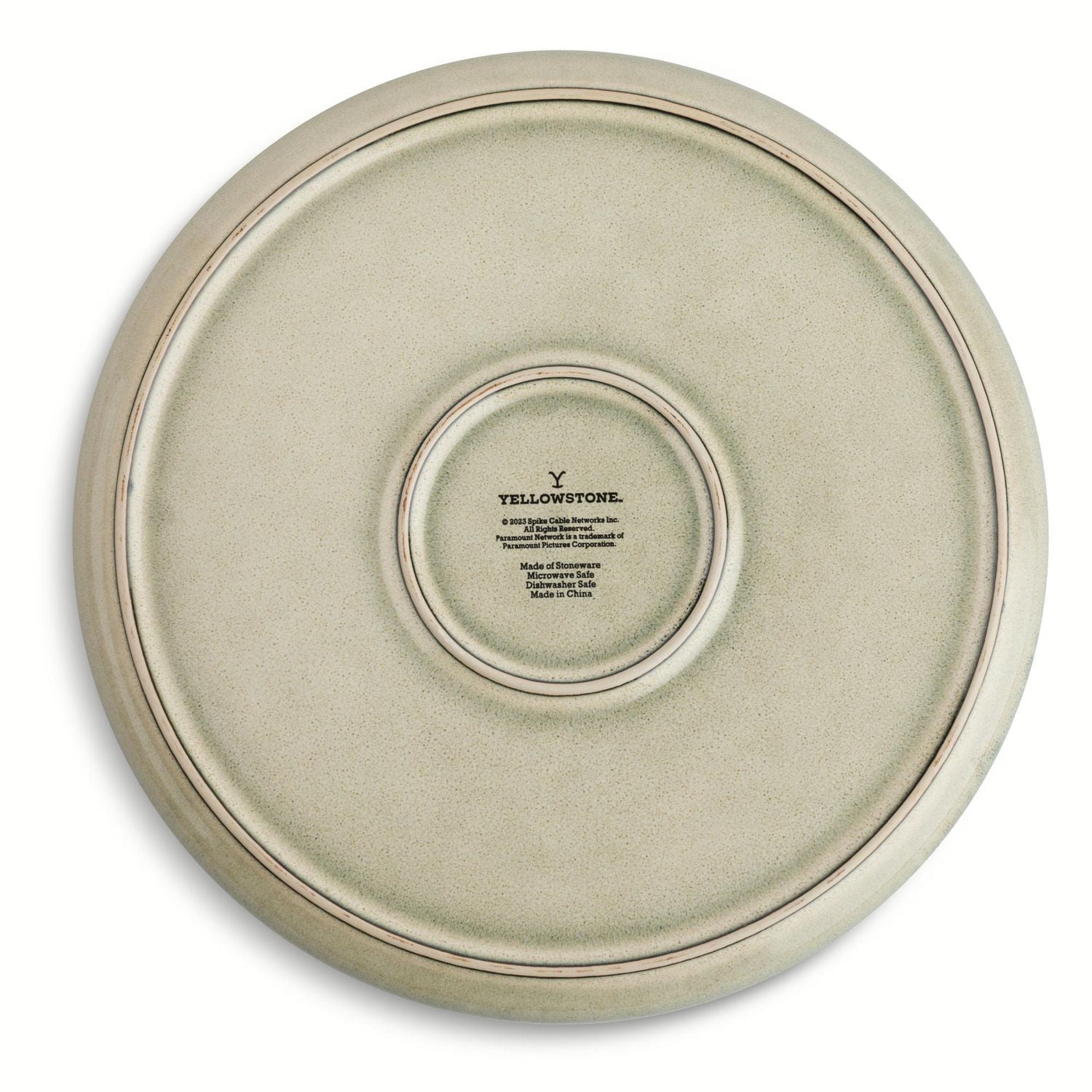 Yellowstone Ceramic Round Dinner Plate, Kayce Collection, Plate