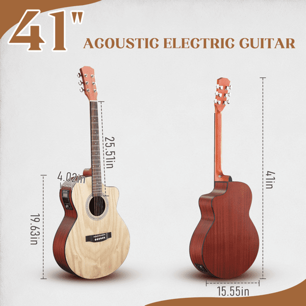 41in Willow Panel Guitar with Matte Binding