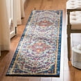 thumbnail image 2 of SAFAVIEH Madison Joandra Vintage Floral Runner Rug, Ivory/Orange, 2'2" x 22', 2 of 7