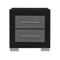 Global Furniture Usa Emma Black/Grey Nightstand