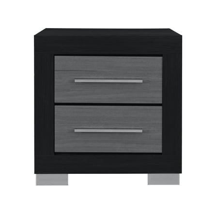 Global Furniture Usa Emma Black/Grey Nightstand