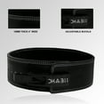 thumbnail image 3 of DHABII Lever Belt with Adjustable Buckle 10MM thick leather belt for Powerlifting, Gym belt for Lower Back Support for Weightlifting, Deadlifts, Squats, Bodybuilding, Strength Training, 3 of 5