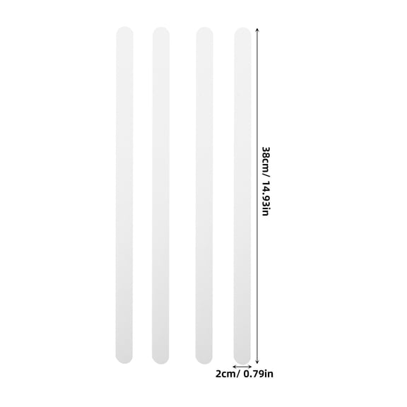 LOLIPPYY 24Pcs White Anti Slip Bath Tub Stickers for Shower Floor Non Residue Adhesive