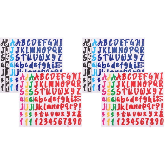 unbranded 16 Sheets of Mailbox Letters Decals Mailbox Alphabet Decals Outdoors for Decoration