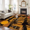 thumbnail image 3 of Black African Women Area Rug 6x9 FT, Non Slip Living Room Throw Carpet, Boho Brown Elephant Giraffe Ethnic Washable Soft Large Floor Carpet Non-Shedding Rug for Bedroom Dining Room Play Room, 3 of 9