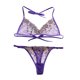 thumbnail image 1 of Gibobby Conjunto de lencería Sexy Tanga de Encaje Nueva Ropa Interior Sexy Lencería Tanga Flor Ropa de Dormir Sujetador de Íntimos Bustier Lingerie(Morado, G), 1 of 5