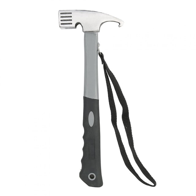 Jadeshay HammerOutdoor multifunción de Acero Inoxidable para Acampar, Martillo, Clavijas para Tienda de campaña, Extractor de Clavos de estaca