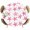 Pink, variant on Pink Starfish Coastal Round Tablecloth 36-44 Inch Round Fitted Table Cloth with Elastic Edge, Nautical Summer Ocean Modern Waterproof Table Cover Protector for Outdoor Picnic Party Dining