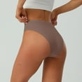 thumbnail image 5 of Teissuly Women's Cotton Half Wrapped Hip High Waist Solid Color Sexy Women's Pants Underwear, 5 of 5