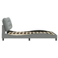 thumbnail image 5 of vidaXL Bed Frame with LED Lights Light Grey 137x190 cm Fabric, 5 of 5