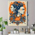 thumbnail image 4 of Toile Murale Inspirée de Frida Kahlo 15,75 X 11,81 Pouces, 4 of 8