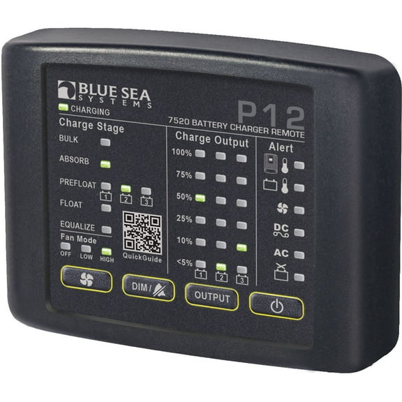 Blue Sea Systems Boat/RV 7520 P12 LED Battery Charger Remote