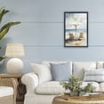 thumbnail image 3 of Stupell Industries Coastal Watercolor Paradise Beach Scene Black Floating Frame Canvas Art, 17 x 25, by Petals Prints Design, 3 of 8