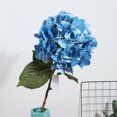 thumbnail image 2 of Daboolka Ramo de flores artificiales de hortensias de seda, flores de boda, fiesta nupcial, decoración del hogar (café), 2 of 2