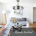 thumbnail image 3 of 42" Retractable LED Ceiling Fan with Remote Control and Light Kit Included, 3 of 8
