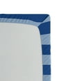 thumbnail image 3 of Ambesonne Reveal Party Fitted Sheet, Nautical Wheel Ahoy, Full Size, Pale Blue White Blue, 3 of 3