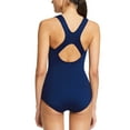 thumbnail image 4 of Baleaf Women's One Piece Bathing Suit Conservative Athletic Racerback One Piece Training Swimsuit Swimwear Navy 44/3X-Large, 4 of 8