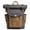 Dark Gray, variant on ISMART Vintage Waxed Canvas Backpack - Water-Resistant Travel Hiking Daypack with Leather Accents, Laptop Compartment for Men, Women, Students
