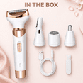 thumbnail image 5 of Obacre 4 in 1 Electric Razors for Women, Shaver for Women, Trimmer for Women, Lady Electric Bikini Shaver for Women Pubic Hair,Portable Rechargeable Women Face Shavers for Face, Underarm and Legs, 5 of 10