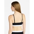 thumbnail image 3 of No Boundaries Women's Cotton Jersey Triangle Bralette w/Buttons Sizes XS-XXXL, 3 of 5
