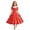 F104-Watermelon Red, variant on FYDUU Girls Vintage Dresses 1950S Polka Dot Dress Short Sleeve A-Line Swing Party Dress Kids Girl's Retro Casual Sundress 5-6 Years