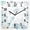 Haze Blue, variant on Blue Coastal Wooden Wall Clock Silent Non Ticking, Summer Beach Turtle Coral Starfish Jellyfish Square Wall Clocks Battery Operated, Decor Clock for Home Office, Living Room, Kitchen, 10 Inch
