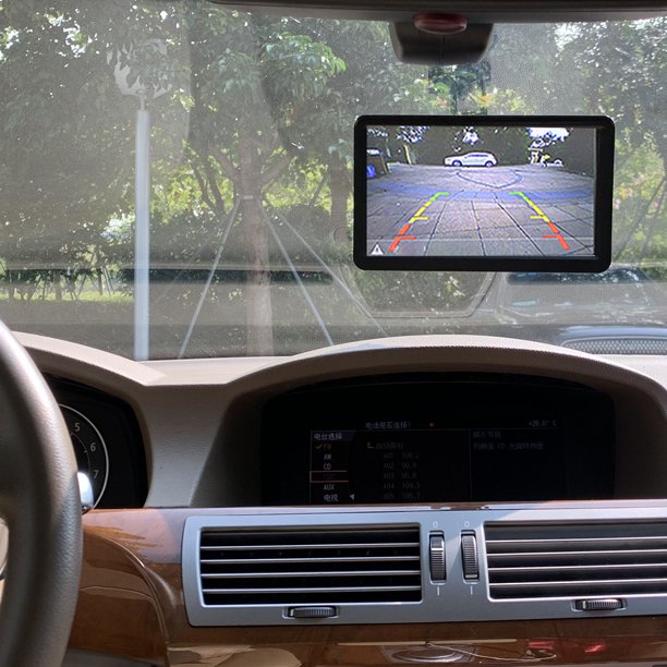 Pantalla de vista trasera del automóvil con cámara HD Video Security 16/9 Kit de monitor (8LED) Likrtyny Accesorios para autos y motos