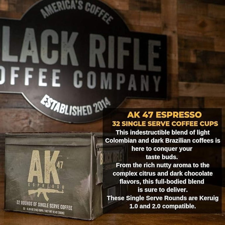 Black Rifle Coffee Company AK Espresso, 32 Medium Roast Coffee