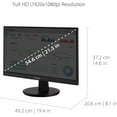 thumbnail image 2 of ViewSonic VA2247-MH Moniteur 22 pouces Full HD 1080p avec cadre ultra fin, synchronisation adaptative, 75 Hz, Eye Care, entrées HDMI, VGA pour la maison et le bureau, 2 of 4