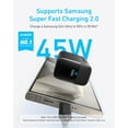 thumbnail image 4 of 45W USB-C Super Fast Charger, Anker Charger with USB-C Cable, Supports PPS Fast Charging(Black), 4 of 6